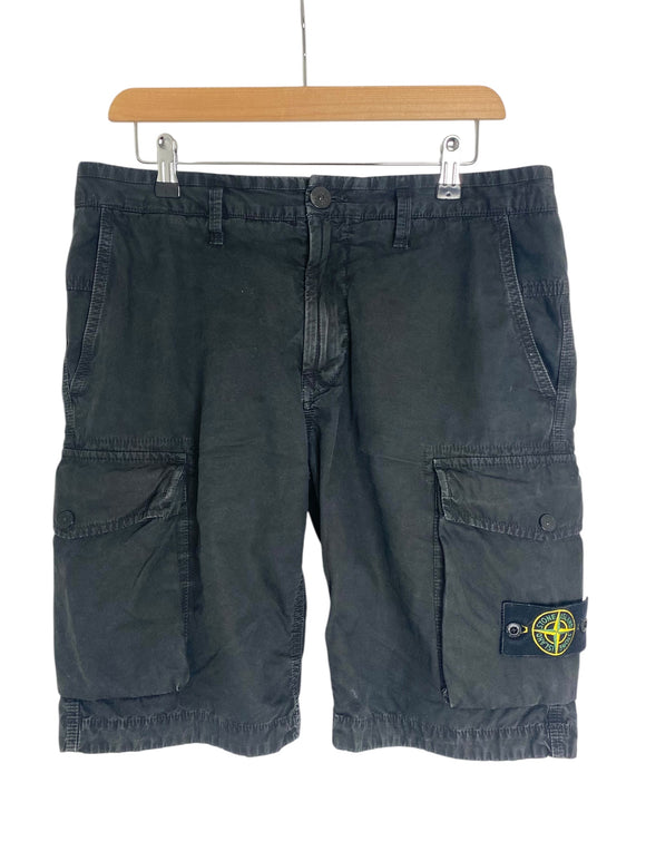 Stone Island Black Bermuda Shorts - 32” Waist