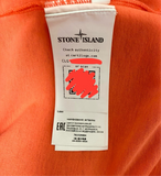 Stone Island Orange Big Logo Tee - Small