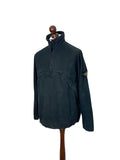 Stone Island Black Quarter Zip Popover Ripstock Smock - Medium