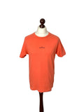 Stone Island Orange Big Logo Tee - Small