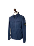 Stone Island Navy Garment Dyed Overshirt - Small