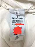 Stone Island White Logo Tee - Medium