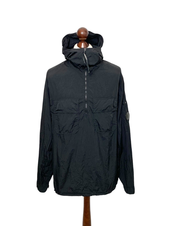 C.P. Company Black Nylon Armviewer Hooded Smock - XL