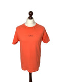 Stone Island Orange Big Logo Tee - Small