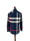 Burberry Navy Somerton Check Shirt - Small